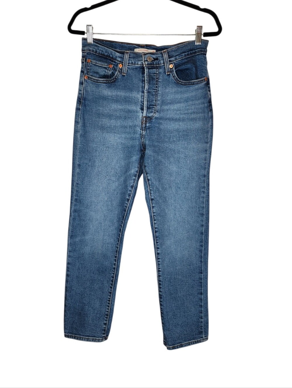 Levi's Wedgie Straight Button Fly Jeans Blue Size 30